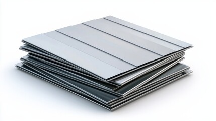 Organized Stack of Documents and Files on Desk in Modern Office Environment