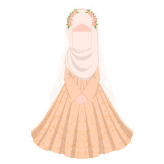 Obraz premium Muslimah bride 