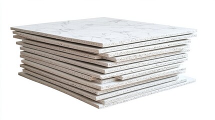 Stacked Marble Tiles for Modern Interior and Exterior Design