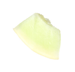 Piece of fresh melon isolated on white