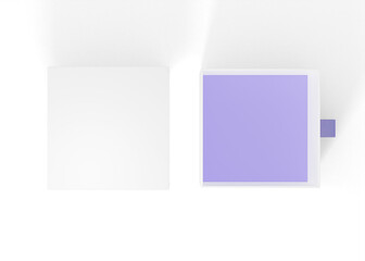 Open Slide Box Mockup 