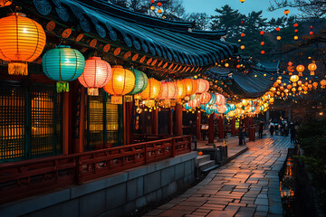 Obraz premium seollal temple decor