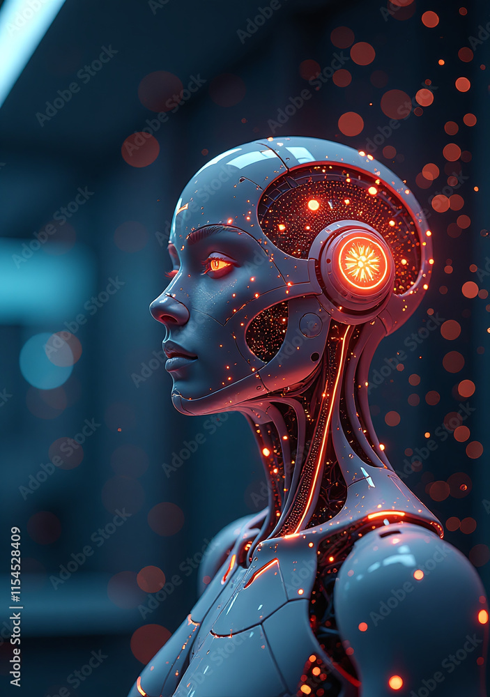Poster groundbreaking technology merges ai create new innovations digital spaces enhance human capabilities