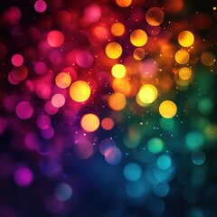 Colorful background with many small circles of different colors