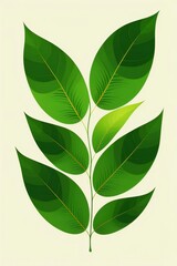 Naklejka premium Leaf