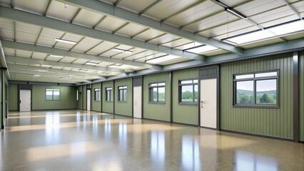 Obraz premium large windowed modern army quarters