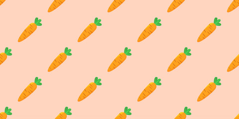 carrot pattern Background. flat illustration carrot background. seamless pattern carrot. carrot flat illustration background. seamless pattern of carrot.