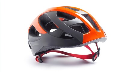 High-performance climbing helmet with reinforced shell, isolated on white, emphasizing durability and safety --ar 16:9 --v 6.1 Job ID: cb3aba40-01a9-4a29-bd87-57abae1b10d9