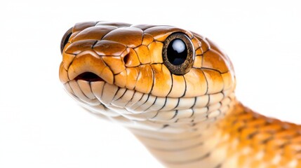 Obraz premium Close up of a Venomous Snake Coiled and Ready to Strike in its Natural Forest Habitat