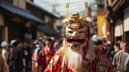 Fototapeta premium Setsubun, a holiday in Japan