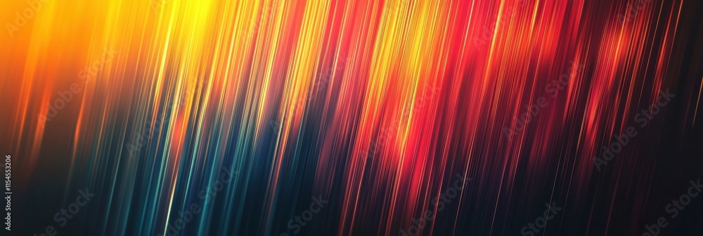 Aufkleber colorful abstract light streaks reflecting energy and motion in a vibrant display. generative ai
