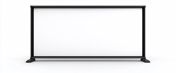 A simple black frame for displaying presentations or events.