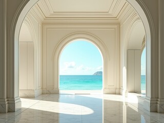 Fototapeta premium modern living room generative ai