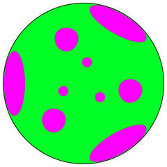 Colorful circle icon, vector illustration