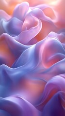 Obraz premium Abstract pastel fabric waves.