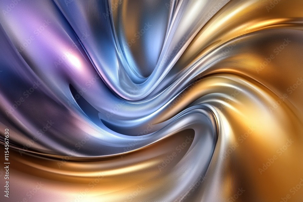Poster intricate swirl of vibrant colors creates a mesmerizing abstract 3d design showcasing flowing textur