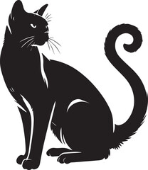 Black cat silhouette