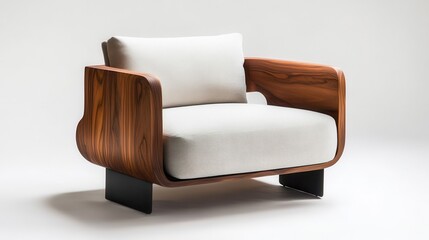 Stylish Modular Lounge Chair with Interchangeable Cushions
