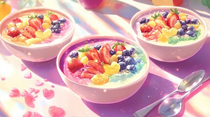Delightful Rainbow Fruit Bowls: A Sweet Summer Treat