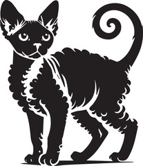 Black cat silhouette