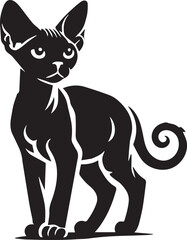 Black cat silhouette