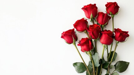 Valentine's Day or Wedding Background with Beautiful Roses. Concept for a romantic party invitation or love message. Premium and luxurious Ai-Generative.

