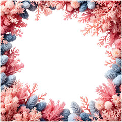 Obraz premium Coral border png transparent