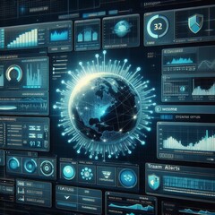 Obraz premium Cyber Security background