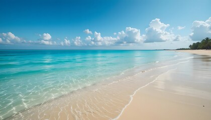 Aerial view of clear turquoise sea. Ai Generated