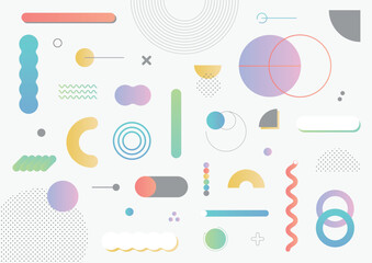 幾何学 グラフィック カラフル 背景素材