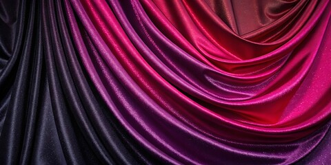 Obraz premium A purple and black fabric with a red stripe