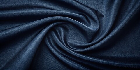 A blue fabric with a wavy pattern