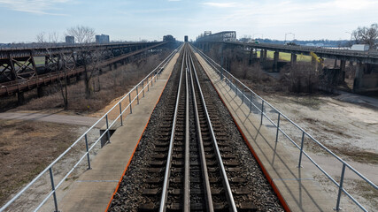 Bridges and Train Tracks Over Water