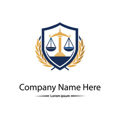 Naklejka premium Law firm logo
