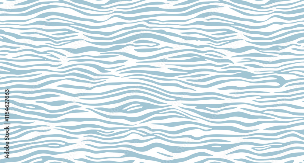 Poster seamless wave pattern with thin lines, seamless pattern with blue waves. abstract light blue backgro