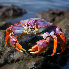 Incredible Illustrative Snapshot of a Dungeness Crab in its Marine Environment