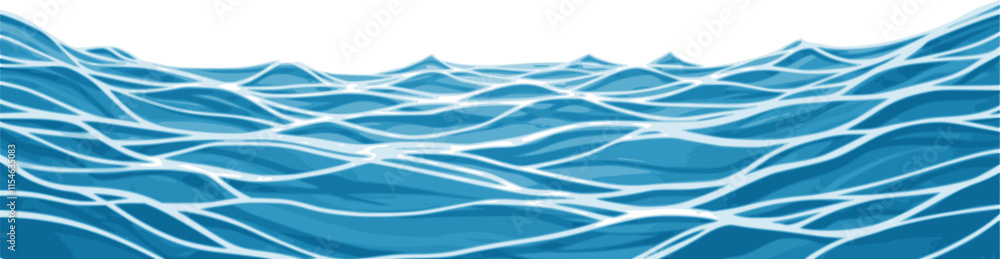 Wall mural ocean ripples texture. one-color background with waves on a water surface. one color background with