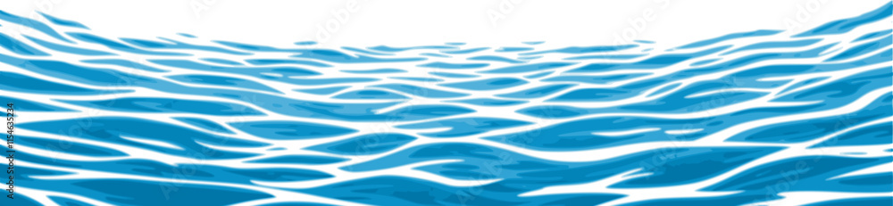 Wall mural ocean ripples texture. one-color background with waves on a water surface. one color background with