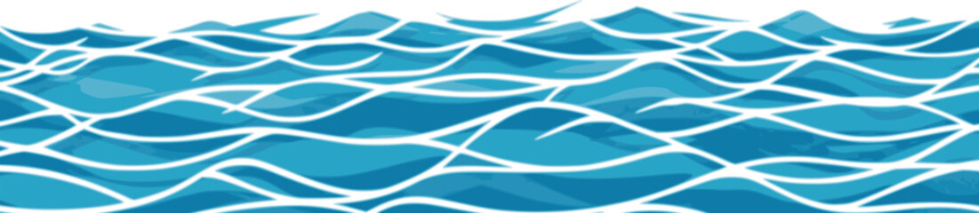 Fototapeta premium Ocean ripples texture. One-color background with waves on a water surface. One color background with ocean ripples. water 