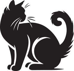 Black cat illustration