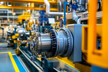 Fototapeta premium Industrial Machinery, Manufacturing Process, Modern Technology