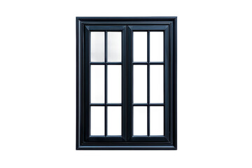 Obraz premium Sleek Black Aluminum Window Frame Design