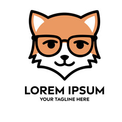 fox with glasses