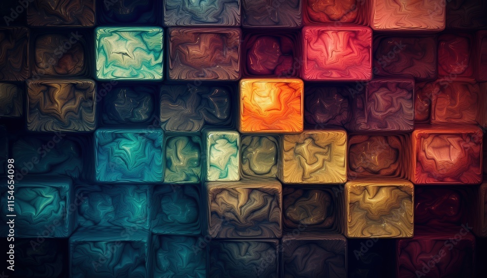 Poster vibrant abstract texture wallpaper with colorful blocks showcasing artistic swirls and patterns for 