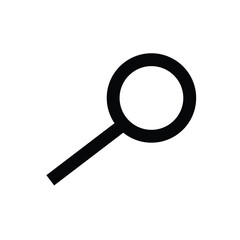 Symbol of magnifying glass icon