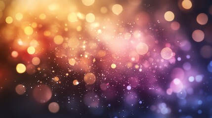 Bright Bokeh Background with Soft Light and Vibrant Colors