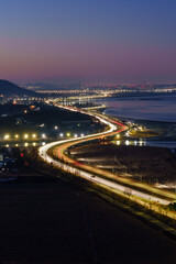 Fototapeta premium Early morning of Paju Province, South Korea