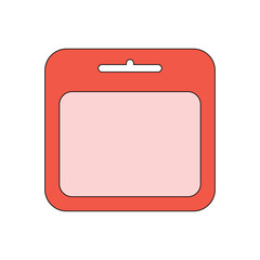 Illustration design packet retro unique with blank background