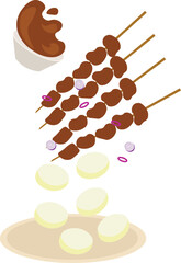 Layered Dessert Elements Sate