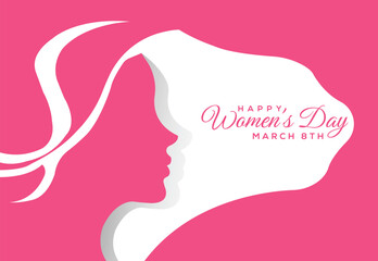 International Women's Day 8th March Vector. Celebrating Women, Changing the World. Together for Equality Women’s Day. banner, Poster.